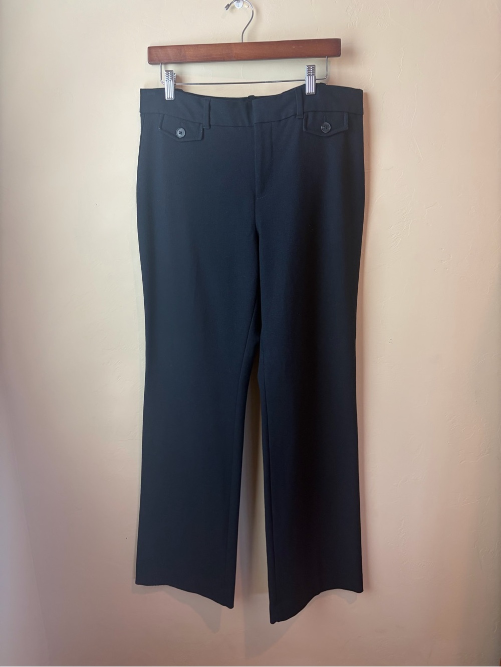 GAP Navy Women’s Dress Pants with Button-Tab Waist size 14 Long business casual